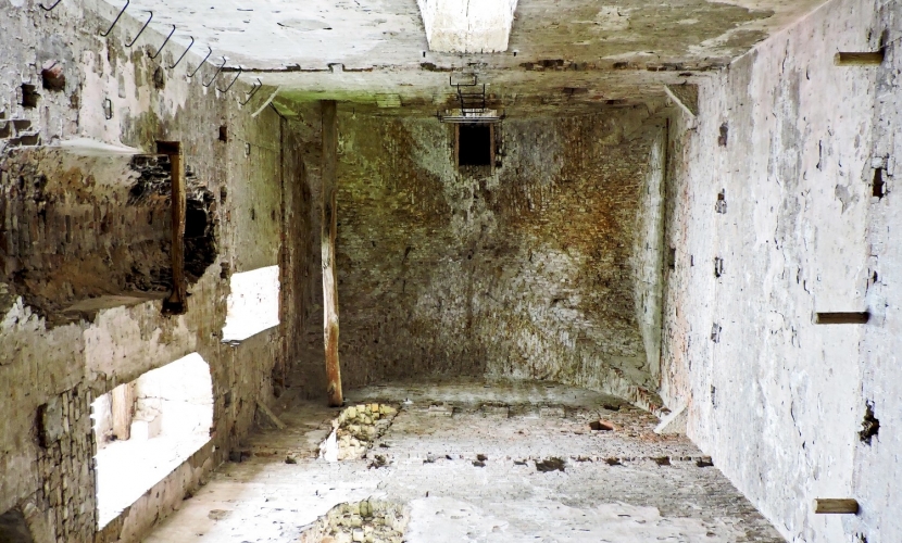 Interno della torre di Castel d'Ario